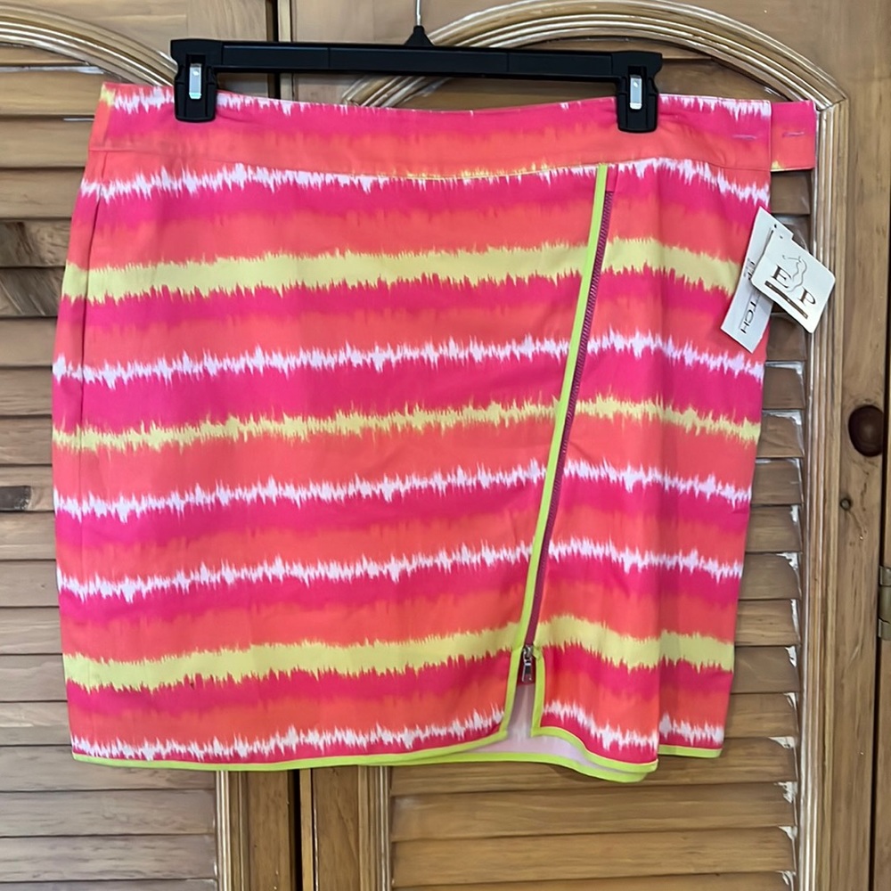 NWT WMNs EP Pro golf short sz 16 pink orange yellow tennis with shorties
